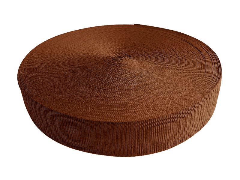 Tragband pp 25 mm / 1,3 mm dunkelbraun 236 50 lm