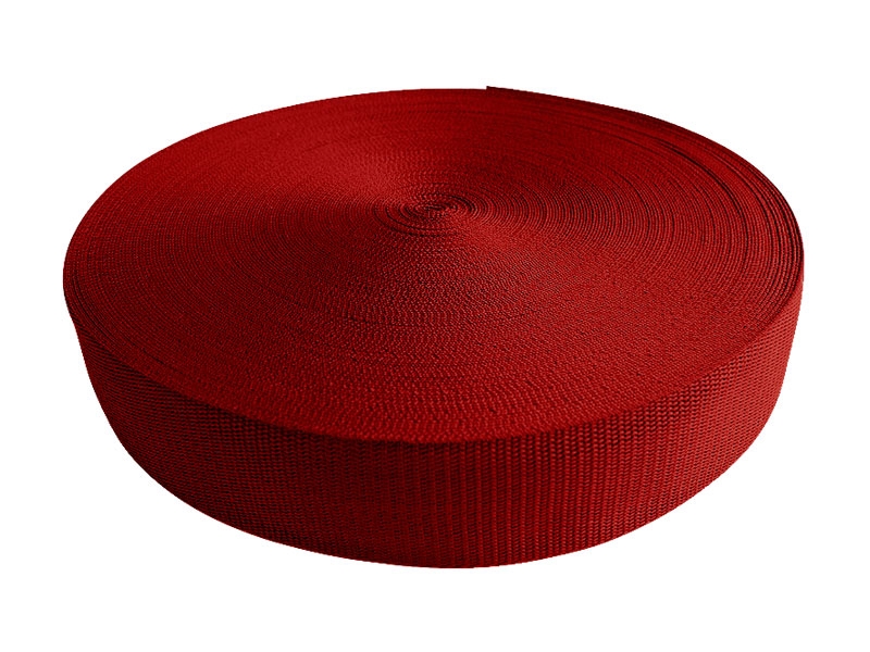 Webbing pp 30 mm / 1,3 mm red 519 50 mb