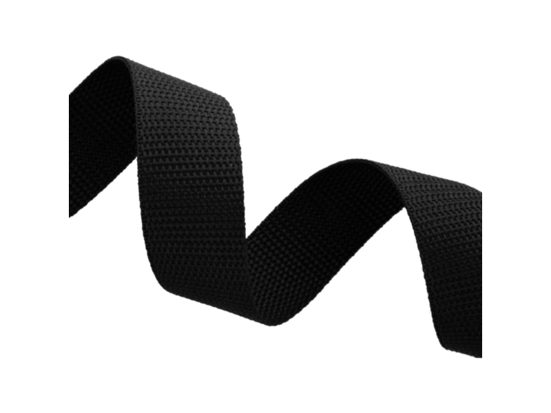 TRAGBAND 25 MM / 1,1 MM SCHWARZ 580 PP 50 LM