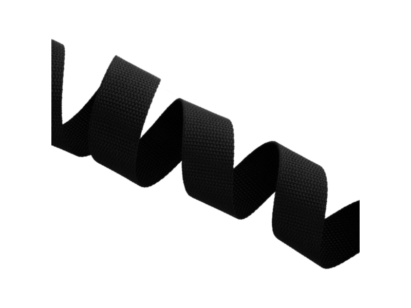 WEBBING 25 MM / 1,1 MM BLACK 580 PP 50  MB