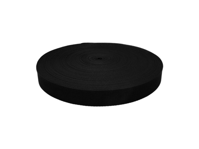 WEBBING 30 MM / 1,1 MM   BLACK 580 PP 50  MB