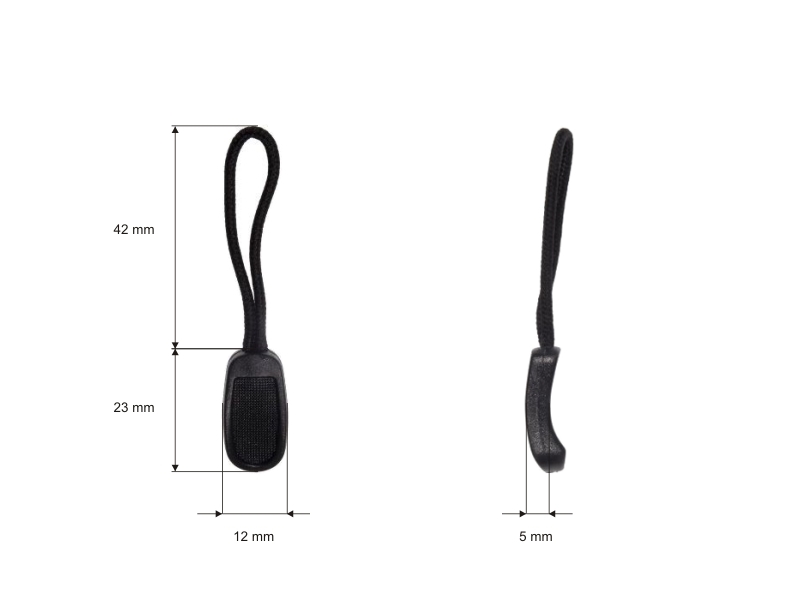 SCHIEBERANHÄNGER (NC-002) SCHWARZ 200 ST.