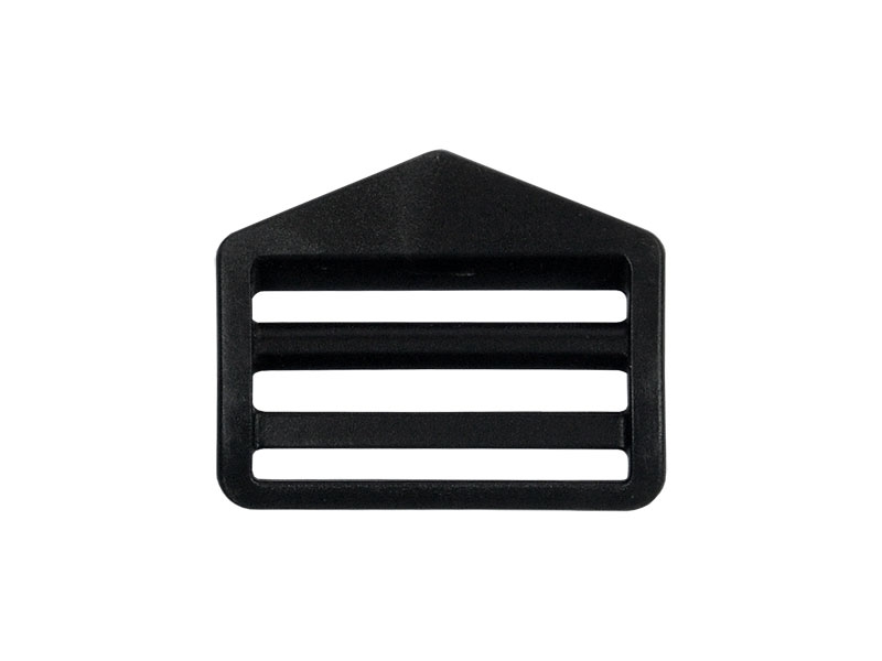 Plastic slide buckle 38 mm atena black 100 pcs