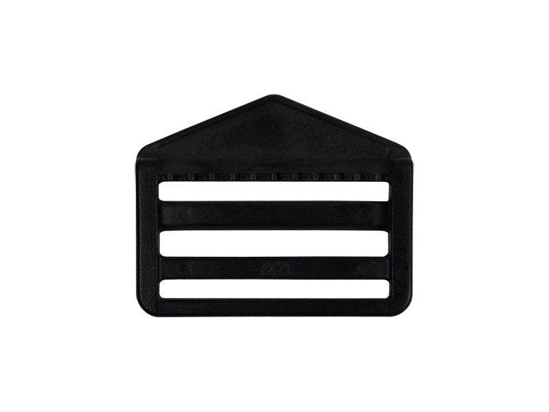 Plastic slide buckle 38 mm atena black 100 pcs