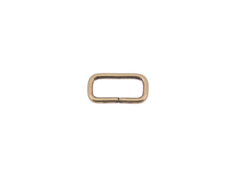 RAHMEN AUS METALL 20/8/2,5 MM ALTGOLD DRAHT 100  ST.