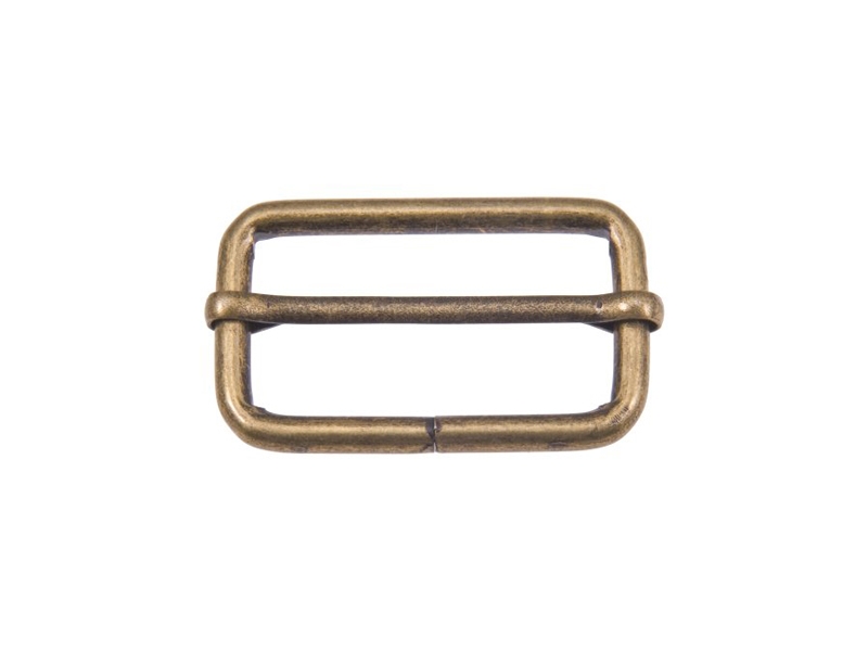 METALLSCHIEBER 40/20/4 MM ALTGOLD DRAHT 100  ST.