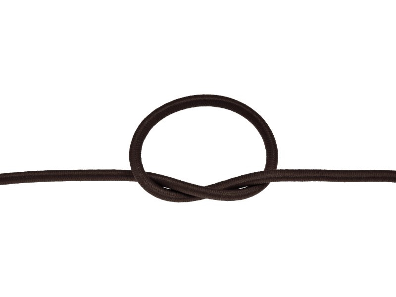 Elastic cord 3 mm dark brown 141 polyester 50 mb