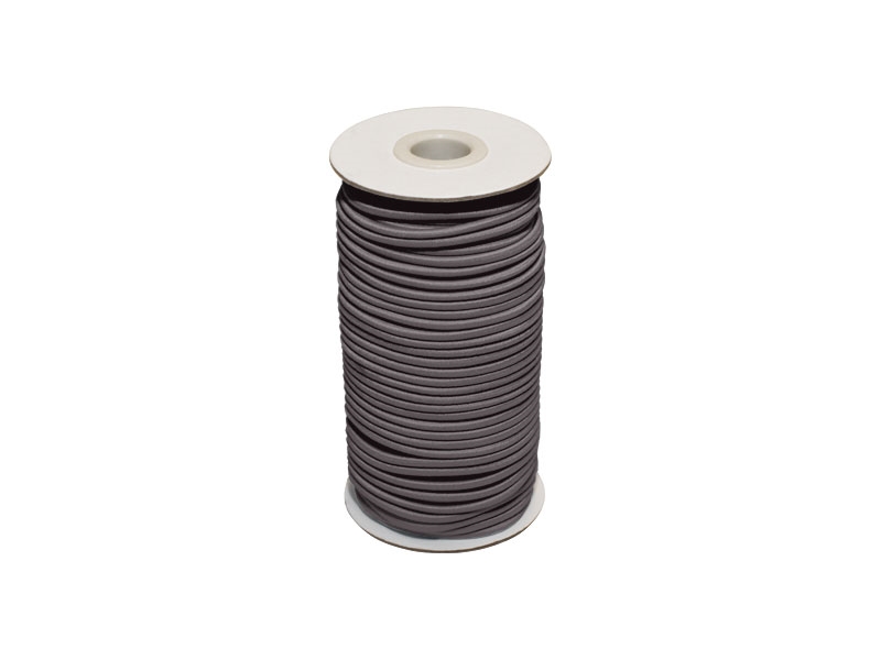 Elastic cord 3 mm graphite 301 polyester 50 mb