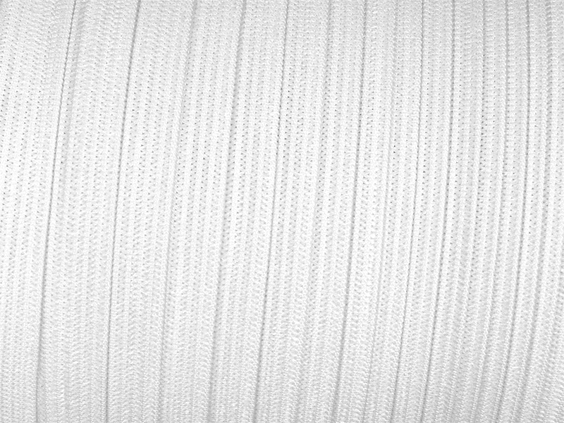 Flachgestricktes Gummiband 15 mm (501) weißes Polyester