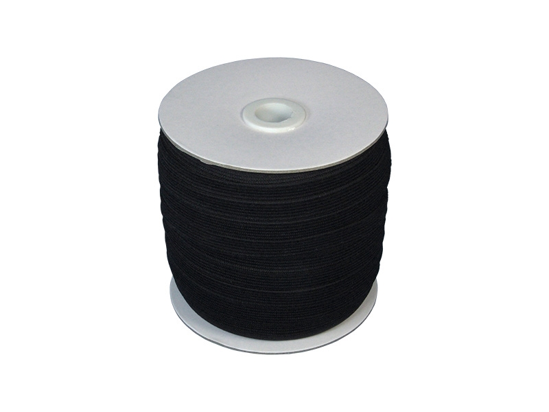 Pruženka hladká pletená 10 mm (580) černá polyester 100 m