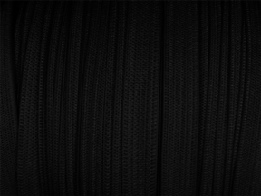 Flachgestricktes flexibles Band 10 mm (580) schwarzer Polyester