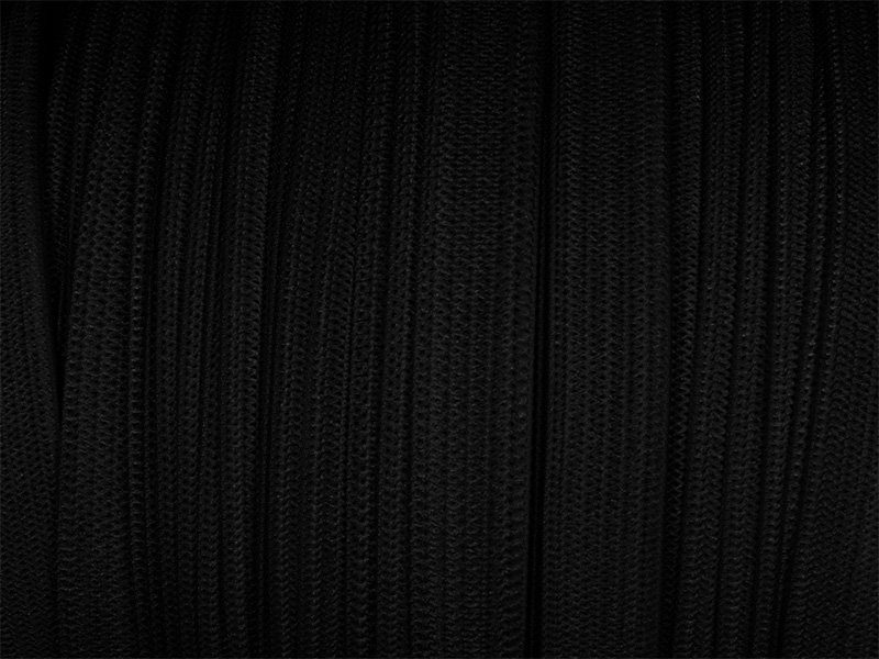 Elastischer band flach gestrickt 10 mm (580) Schwarz polyester 100 lm