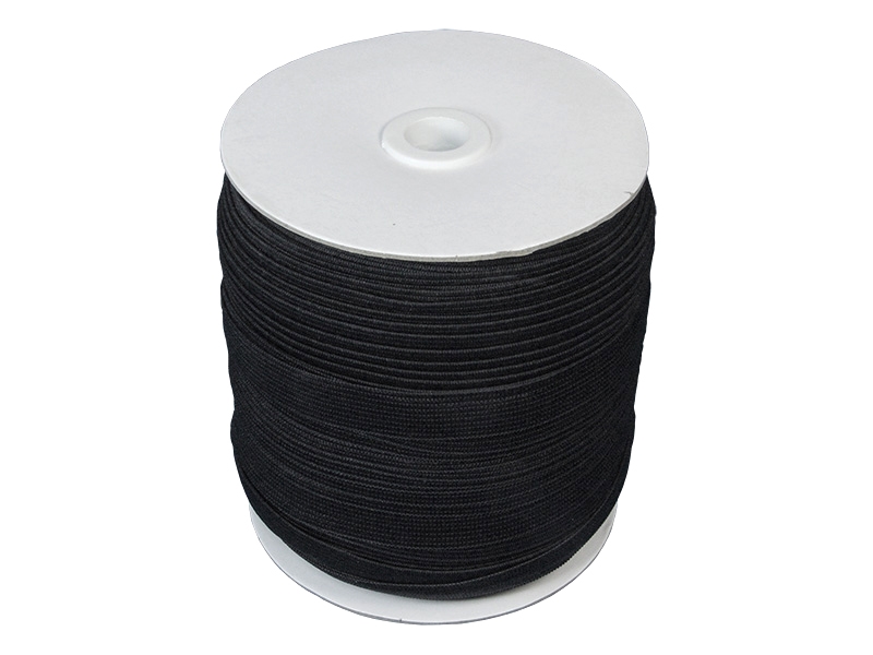 Pruženka hladká pletená 15 mm (580) černá polyester 100 m