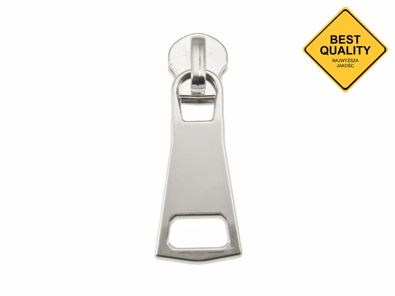 EXTRA GLANZ SCHIEBER FÜR REIßVERSCHLUSSBAND AUS METALL 8 NON LOCK 0295-3049 NICKELGLANZ 1 ST.