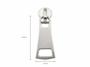 Suwak do taśmy suwakowej metalowej 8 non lock 0295-3049 nikiel połysk