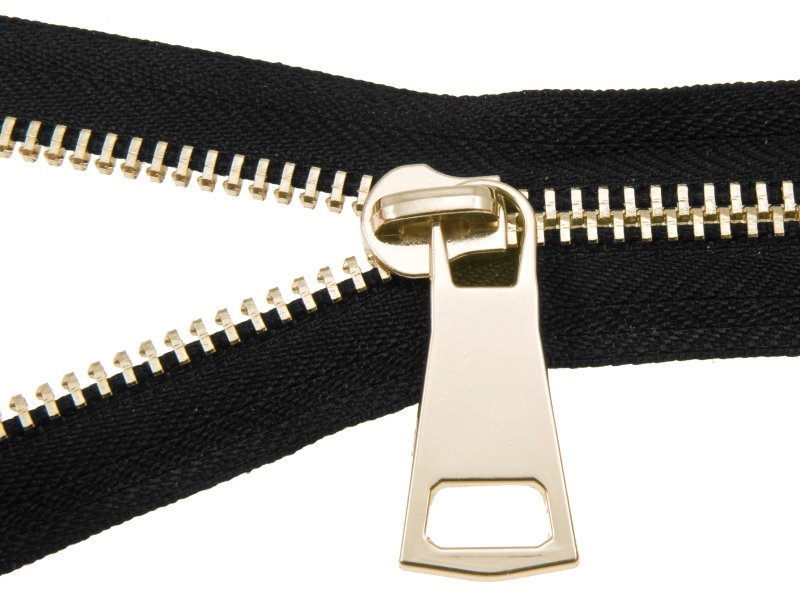 EXTRA SHINING SLIDER FOR NYLON ZIPPER TAPES 8 NON LOCK 0295-3049 GLOSSY GOLD 1 PCS