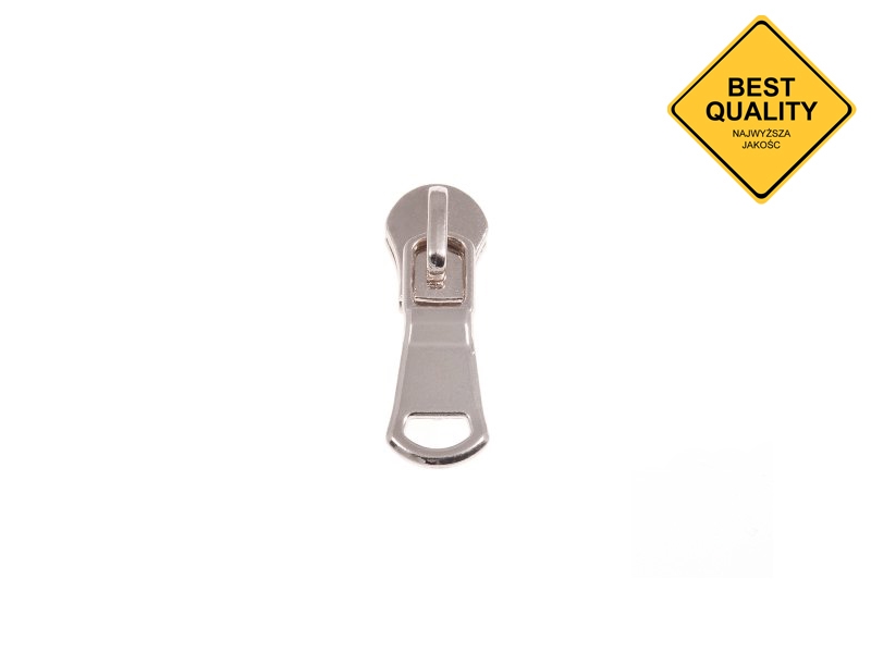 Suwak do taśmy suwakowej metalowej 5 non lock nc1 nikiel połysk