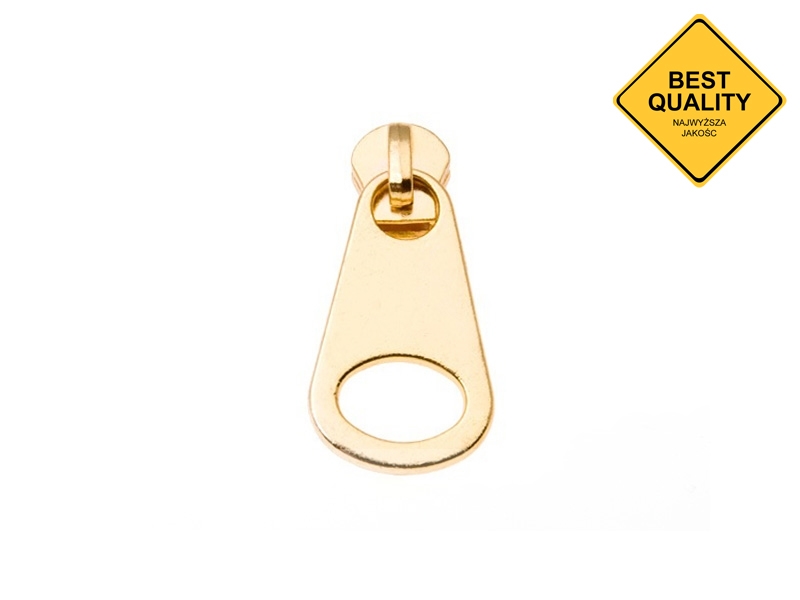 EXTRA GLANZ SCHIEBER FÜR REIßVERSCHLUSSBAND AUS METALL 5 NON LOCK 0292-3214 GOLD 1 ST.