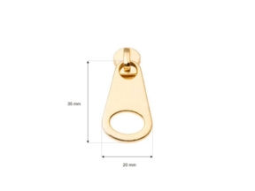 Suwak do taśmy suwakowej metalowej 5 non lock 0292-3214 złoto