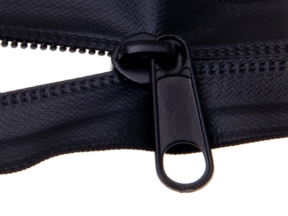 Wasserdichtes Spiralband Schieber 5 non lock mattschwarz