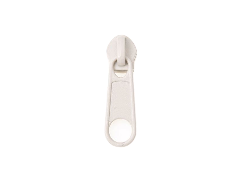 SLIDER FOR NYLON ZIPPER TAPES 5 NON LOCK LIGHT BEIGE 100/500 PCS