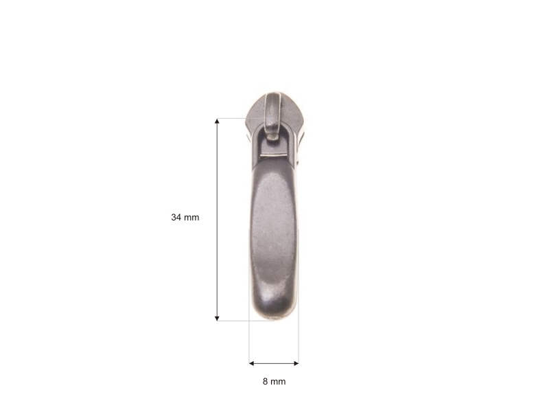 Suwak do taśmy suwakowej spiralnej 5 non lock 0292-0302 czarny nikiel
