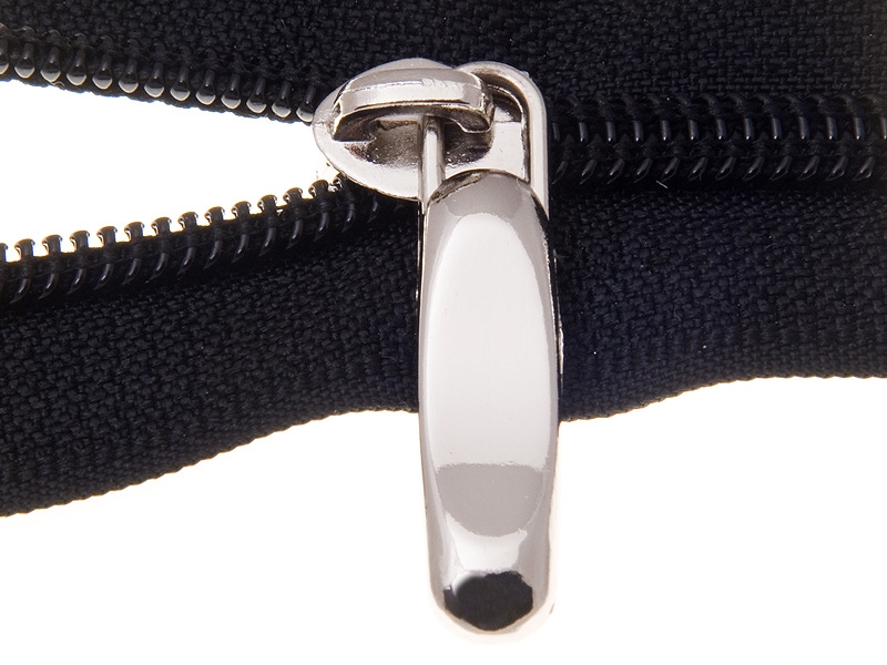 EXTRA SHINING SLIDER FOR NYLON ZIPPER TAPES 5 NON LOCK GLOSSY NICKEL 100/500 PCS
