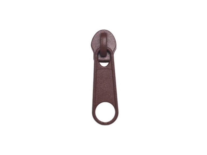 SLIDER FOR NYLON ZIPPER TAPES 5 NON LOCK BROWN 100/500 PCS
