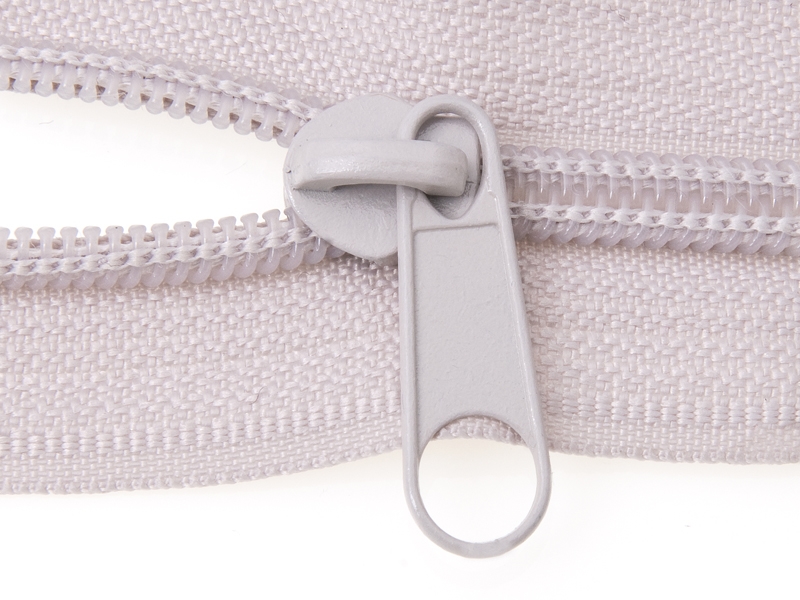SCHIEBER FÜR SPIRALREIßVERSCHLUSSBAND 5 NON LOCK GRAU-BEIGE 100/500 ST.