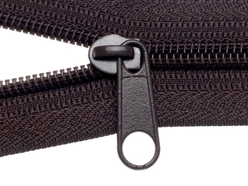 SLIDER FOR NYLON ZIPPER TAPES 5 NON LOCK BROWN 100/500 PCS