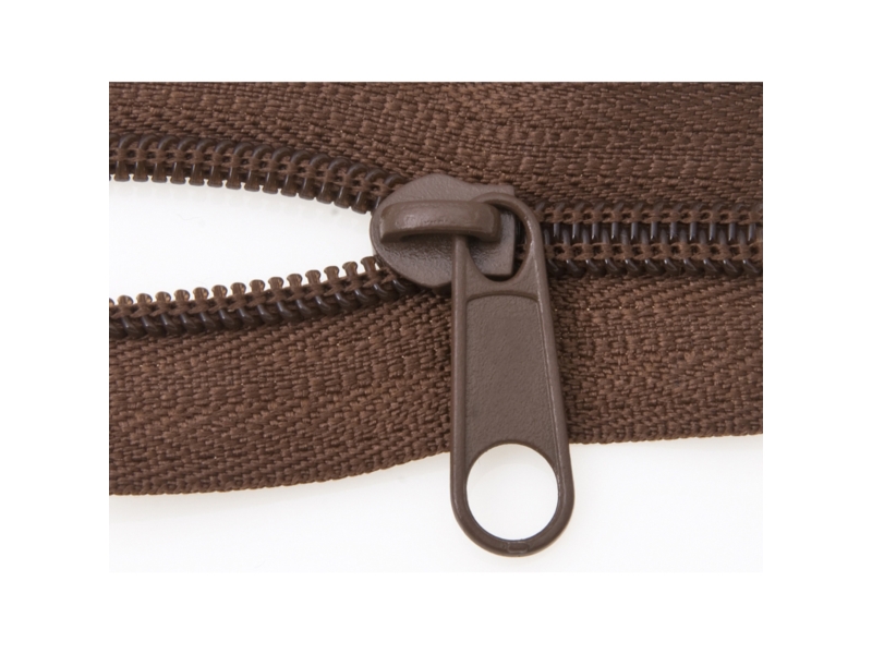 SLIDER FOR NYLON ZIPPER TAPES 5 NON LOCK BROWN 568 100/500 PCS