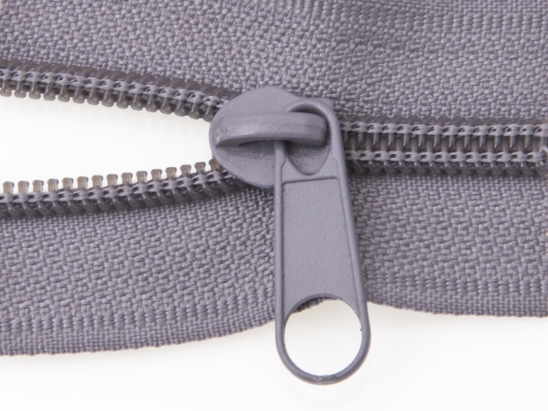 SLIDER FOR NYLON ZIPPER TAPES 5 NON LOCK GREY 100/500 PCS