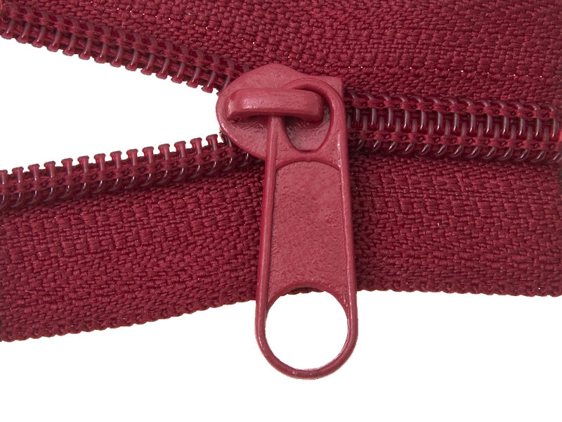 SLIDER FOR NYLON ZIPPER TAPES 5 NON LOCK MAROON 100/500 PCS