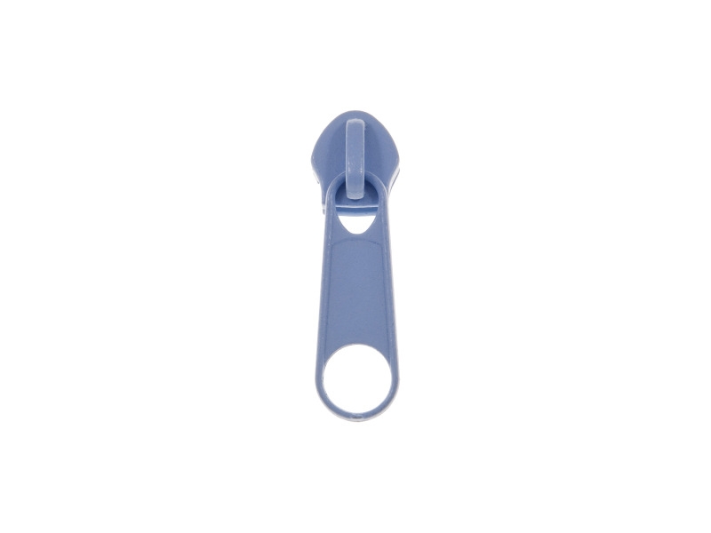 SLIDER FOR NYLON ZIPPER TAPES 5 NON LOCK LIGHT BLUE 100/500 PCS