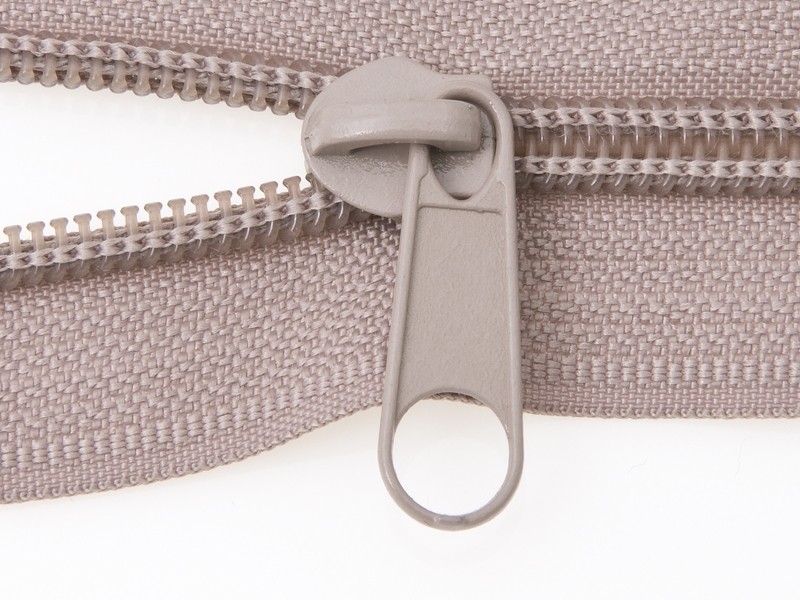 SLIDER FOR NYLON ZIPPER TAPES 5 NON LOCK BEIGE 100/500 PCS