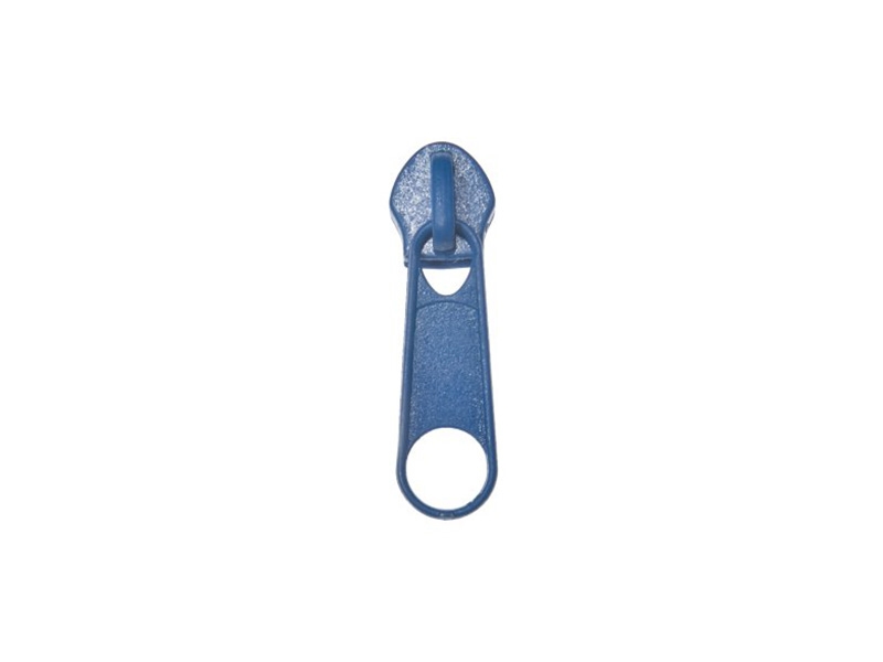 SLIDER FOR NYLON ZIPPER TAPES 5 NON LOCK BLUE 100/500 PCS