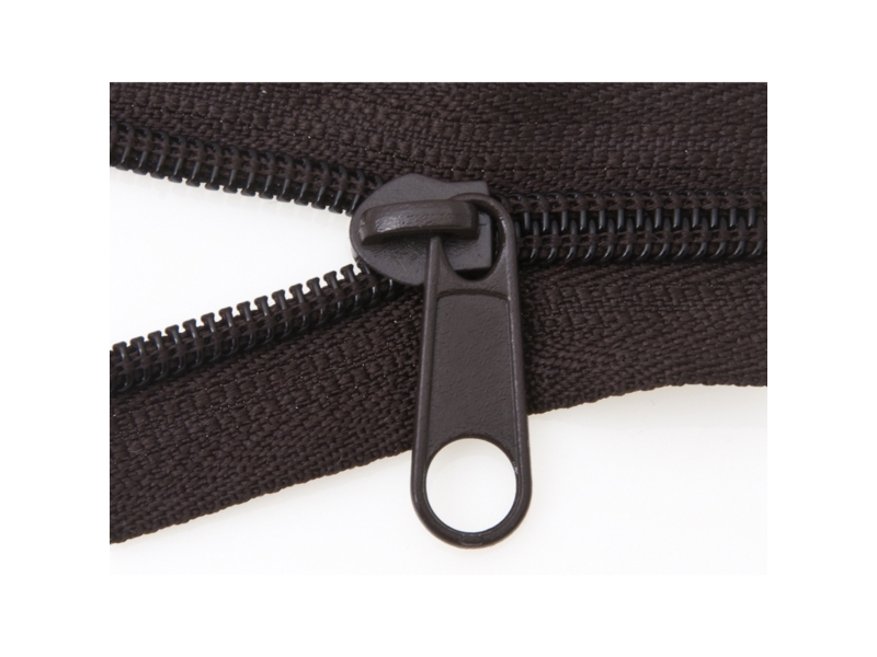 SLIDER FOR NYLON ZIPPER TAPES 5 NON LOCK DARK BROWN 100/500 PCS