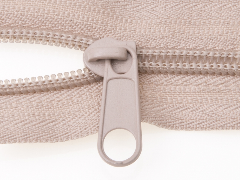 SLIDER FOR NYLON ZIPPER TAPES 5 NON LOCK LIGHT BEIGE 101 100/500 PCS