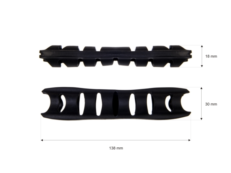 Rączka plastikowa 30/138 mm czarna