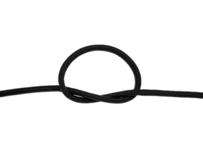 Gummischnur 10 mm (580) schwarzes Polyester
