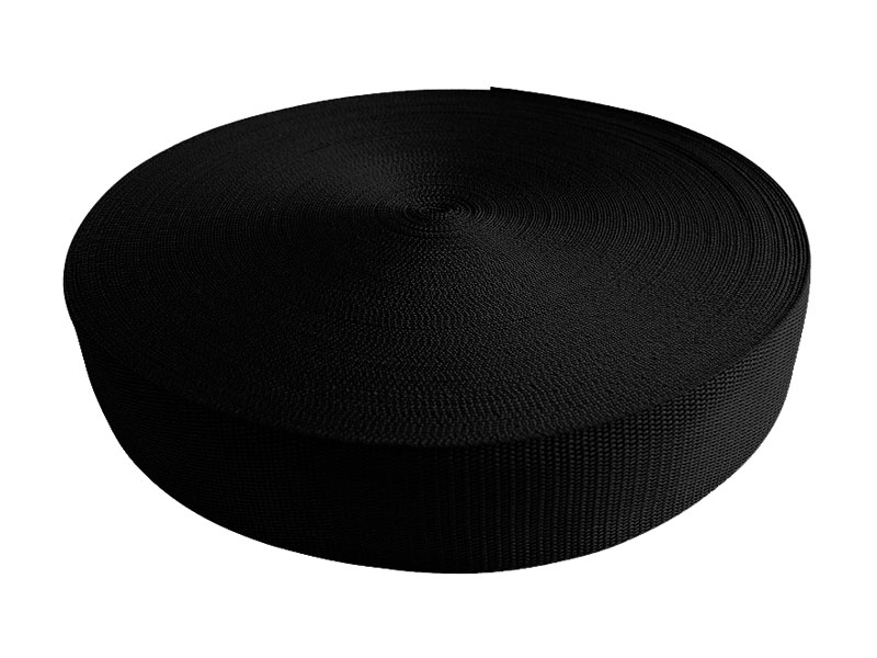 Webbing pp 20 mm / 1,3 mm black  580 50 mb