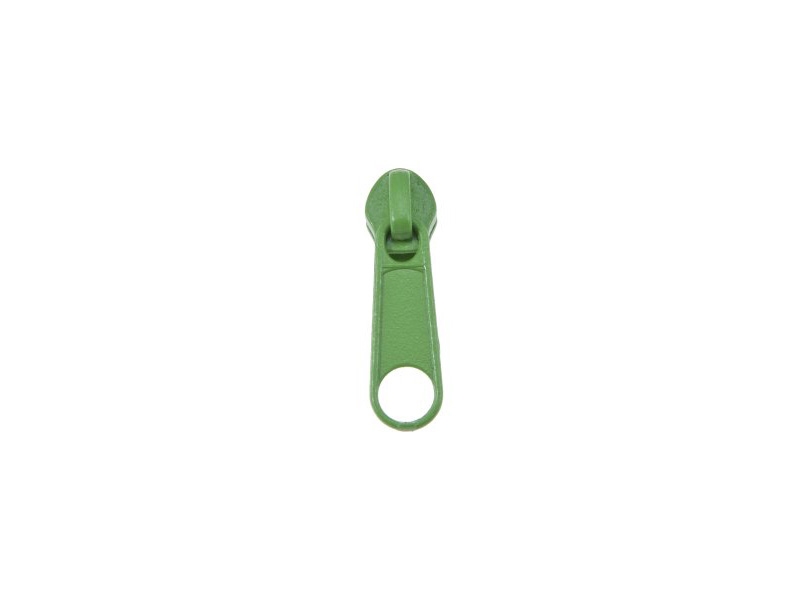 SLIDER FOR NYLON ZIPPER TAPES WITH   CORD 3 NON LOCK LIGHT GREEN 100/500 PCS