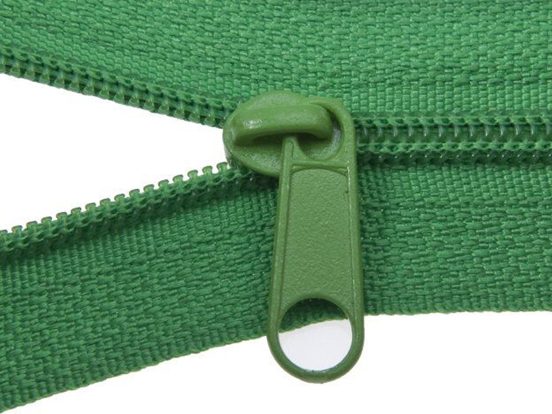 SLIDER FOR NYLON ZIPPER TAPES WITH   CORD 3 NON LOCK LIGHT GREEN 100/500 PCS