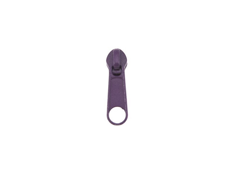 SLIDER FOR NYLON ZIPPER TAPES WITH CORD 3 NON LOCK VIOLET 100/500 PCS