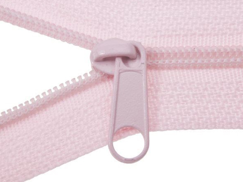 SLIDER FOR NYLON ZIPPER TAPES WITH CORD 3  NON LOCK PINK 500 PCS