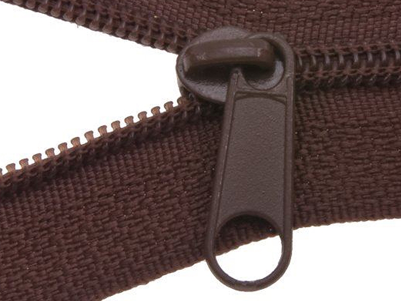 JEZDEC KE SPIRÁLOVÝM ZIPŮM 3 NON LOCK HNĚDÝ 568 100/500 KS
