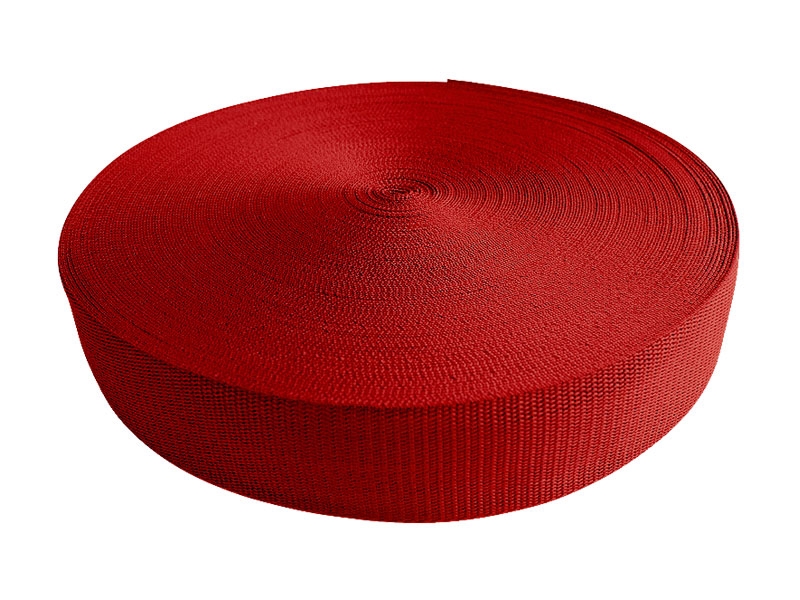 Webbing pp 25 mm / 1,3 mm red 171 50 mb