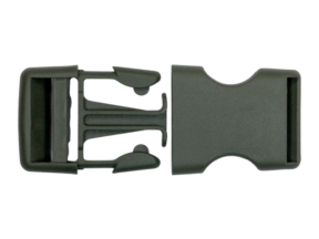 Klamra plastikowa 30x68 mm Laura oliwkowa