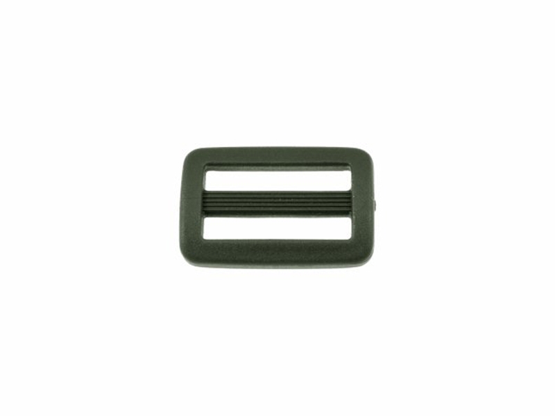 Plastic slide buckle 25/13 mm Ignacy olive 100 pcs