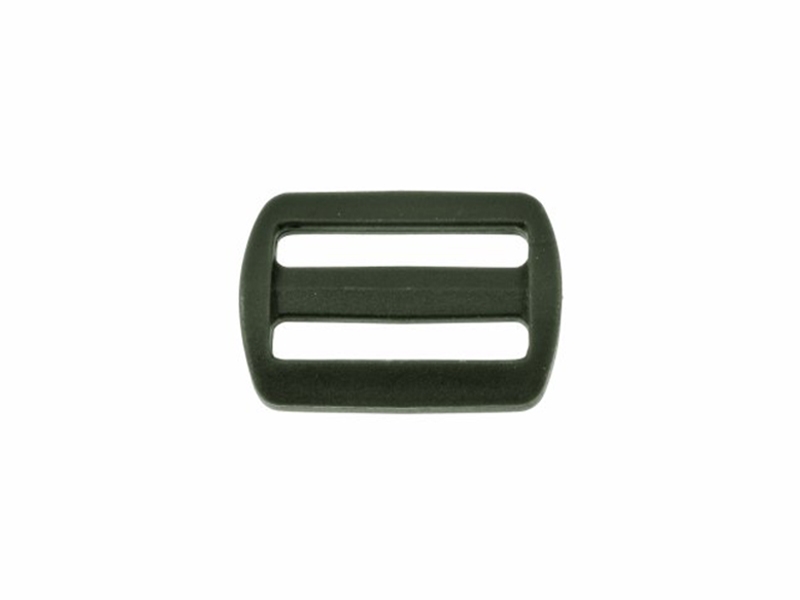 Plastic slide buckle 30/16 mm Ignacy olive 100  pcs